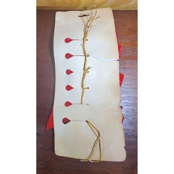 Vintage Trim-a-Tree Bows 6 Pack NEW In Package Christmas Decor Old Stock - Picture 6 of 7